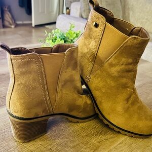 Tan Suede Ankle Boots